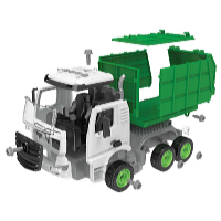 Kids World Set de construcție LOGIS AUTO camion de gunoi