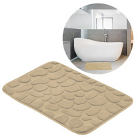 HomeLife Covoraș de baie dreptunghiular SOFT FOAM 50 × 80 cm, crem