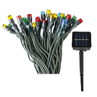 Platinium Instalație de lumină solară LED 100 diode, 10 m, multicolor