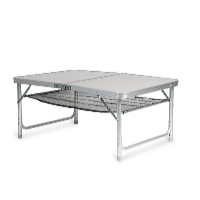 Garden King Masă de camping pliabilă cu plasă de depozitare 90 x 72 x 60 cm