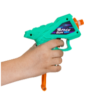 Kids World Set Space Gun cu ținte plutitoare și poligon