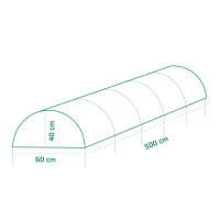 Garden King Tunel din folie 500 x 40 x 60 cm