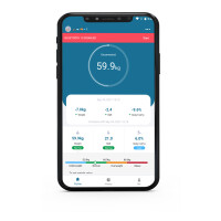 Wellife Cântar personal inteligent - negru FIT STYLE