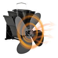 HomeLife Ventilator pentru sobă SIROC 4 pe tubul de fum T2002