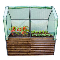 Garden King Pat vegetal supraînălțat acoperit AGRO BED II