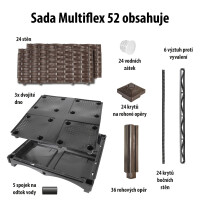 Garden King Strat înălțat modular Multiflex 52