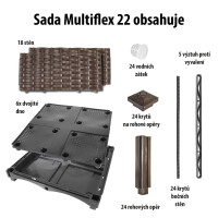 Garden King Strat înălțat modular 22 Multiflex