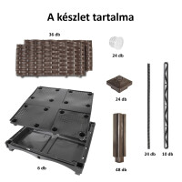 Garden King Strat înălțat modular 37 Multiflex