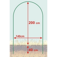 Garden King Arcadă pentru trandafiri 140 x 240 x 38 cm