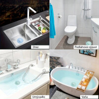 HomeLife Dop din silicon cu sită Klik-klak 2 în 1