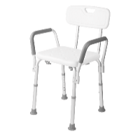 HomeLife Scaun de baie cu înălțime reglabilă cu spătar
