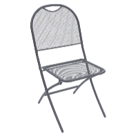 Garden King Scaun de grădină pliabil FILO 47 x 87 x 56 cm