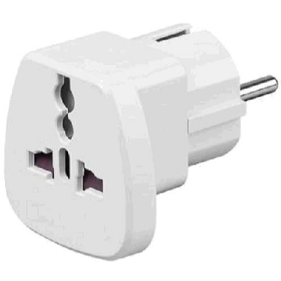 Goobay Adaptor de călătorie pentru străini IEC 320 C13, alb