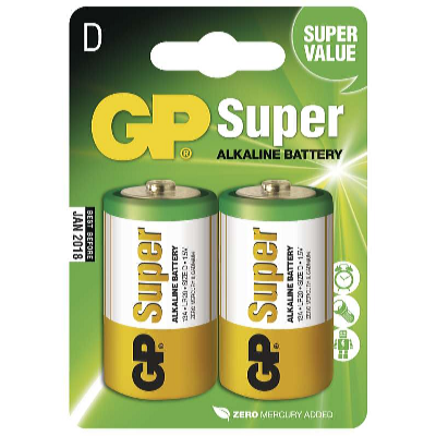 GP Batteries Baterie alcalină GP Super LR20 D 2 buc