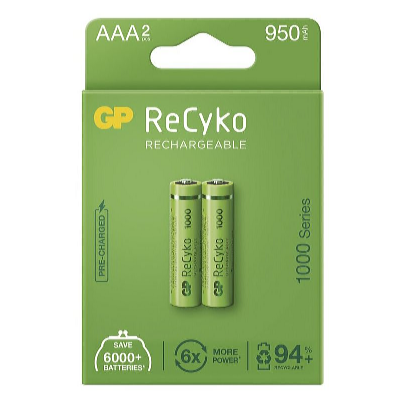 GP Batteries Baterie reîncărcabilă GP NiMH ReCyko+ AAA 2 buc