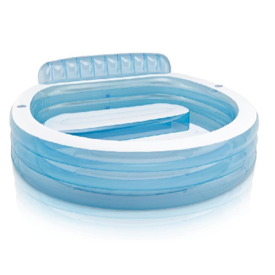 Intex Piscină gonflabilă Swim Center Family Lounge cu scaun 229 x 218 x 79 cm