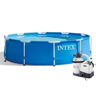 Intex Piscină Metal Frame 3,66 x 0,76 m cu filtru cu nisip KRYSTAL CLEAR SX925 2000 l/h