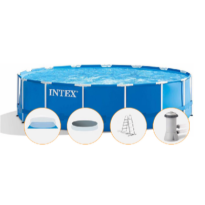 Intex Piscină Metal Frame 4,57 x 1,22 m cu accesorii