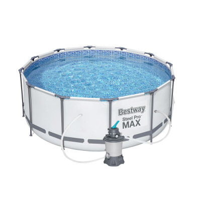 Bestway Piscină Steel Pro Max 3,66 x 1,22 m + Filtru de nisip STANDARD EVO