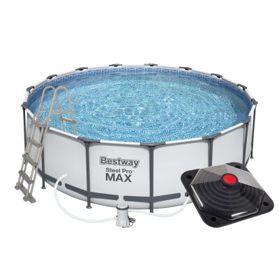 Bestway Piscină Steel Pro Max 4,57 x 1,22 m cu accesorii + Încălzitor solar de apă Piramis
