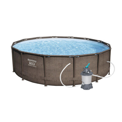 Bestway Steel Pro Max Rattan 3,66 x 1 m piscină cu filtru de nisip Standard EVO