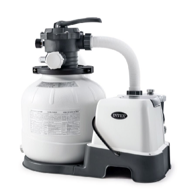 Intex Filtru de nisip KRYSTAL CLEAR cu dispozitiv de descompunere a sării 6000 l/oră QX2100