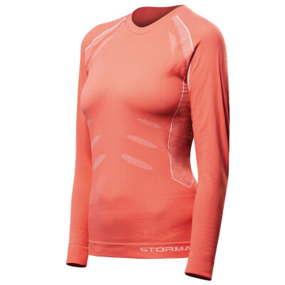 Stormax Tricou funcțional pentru femei, cu mâneci lungi M culoare somon