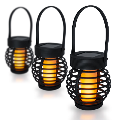 Garden King Lămpi suspendate LED solare 3 buc, alb cald SL-1003