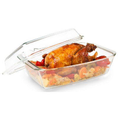 De Gusto Vas din sticlă de copt cu capac 3,5l