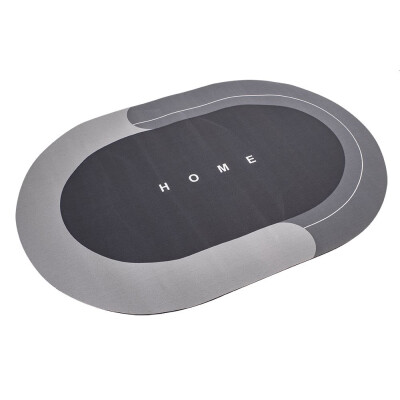 HomeLife Covor de baie absorbant 50x80cm oval