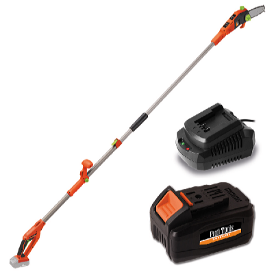 Profi Tools Fierăstrău telescopic cu acumulator M0L-KT01-18 + Acumulator 20V 4Ah + Încărcător rapid pentru acumulator