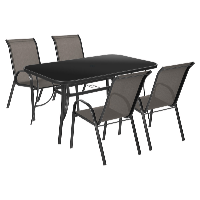 Garden King Set de grădină - masă + 4 scaune FREDDO
