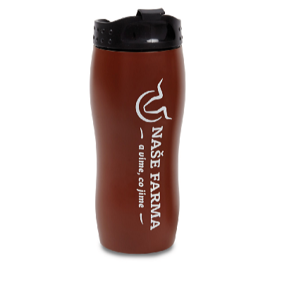 De Gusto Cană termo 350 ml maro
