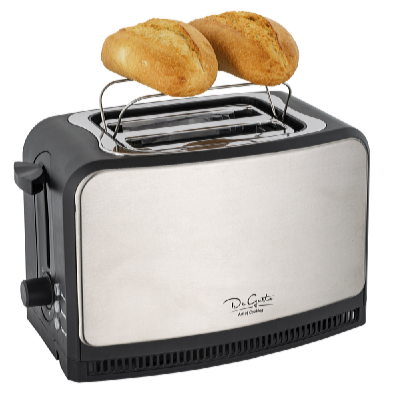 De Gusto Prăjitor de pâine din oțel inoxidabil 3in1 WD-007