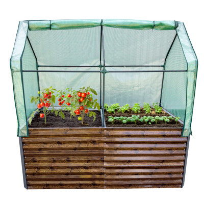 Garden King Pat vegetal supraînălțat acoperit AGRO BED II