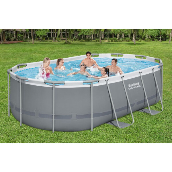 Bestway Piscină Power Steel 4,27 x 2,5 x 1 m cu accesorii