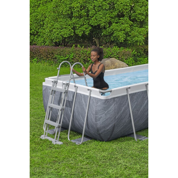 Bestway Piscină Steel Pro Max Marble 4,04 x 2,01 x 1 m cu accesorii