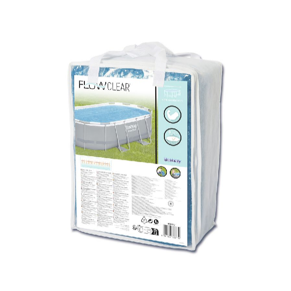 Bestway Prelată solară pentru piscină 3,94 x 2,1 m cu construcție 4,27 x 2,5 x 1 m