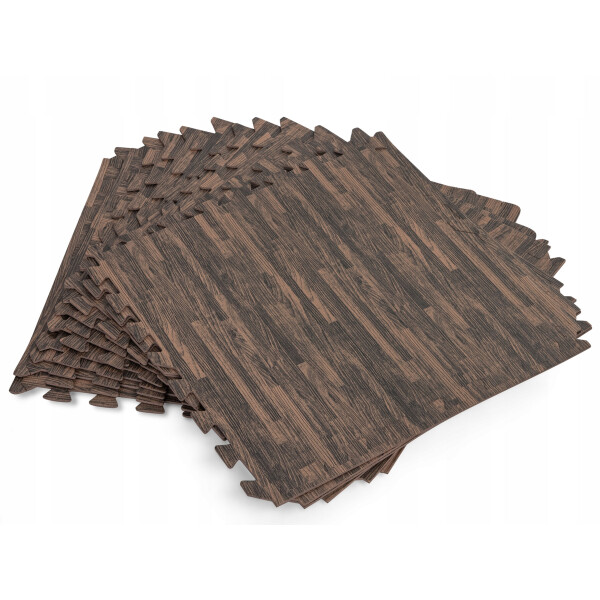 Bestway Covorașe spumă izolantă pentru piscină Wood 0,5 x 0,5 m 12 buc