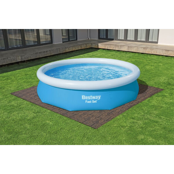 Bestway Covorașe spumă izolantă pentru piscină Wood 0,5 x 0,5 m 12 buc