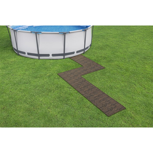 Bestway Covorașe spumă izolantă pentru piscină Wood 0,5 x 0,5 m 12 buc