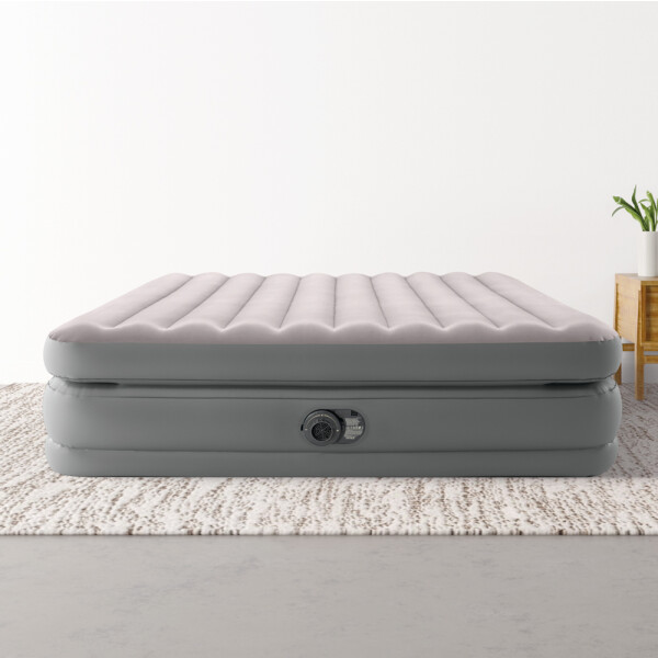 Intex Saltea gonflabilă Prime Comfort Queen cu compresor încorporat