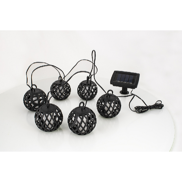 Garden King Lămpi solare LED, șir de 6 lămpi, alb cald SL-1013
