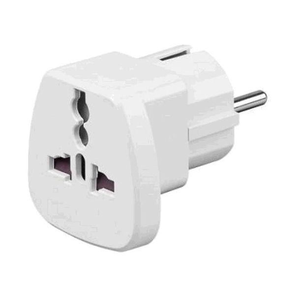 Goobay Adaptor de călătorie pentru străini IEC 320 C13, alb