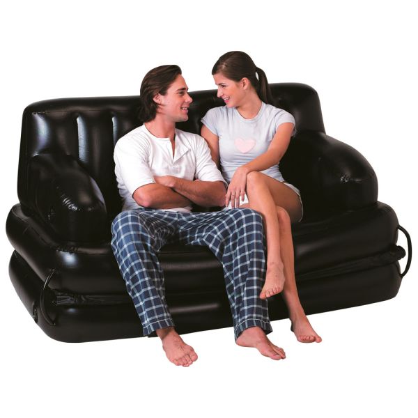 Bestway Pat gonflabil Air Couch Double MULTI 5în1 cu compresor