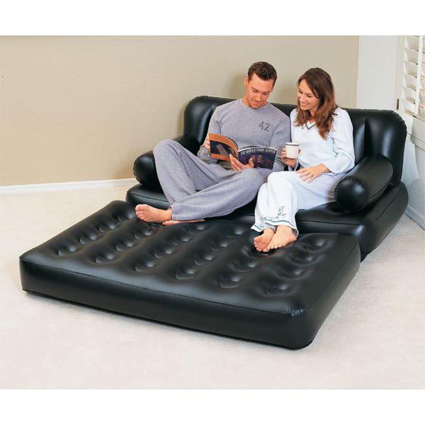 Bestway Pat gonflabil Air Couch Double MULTI 5în1 cu compresor