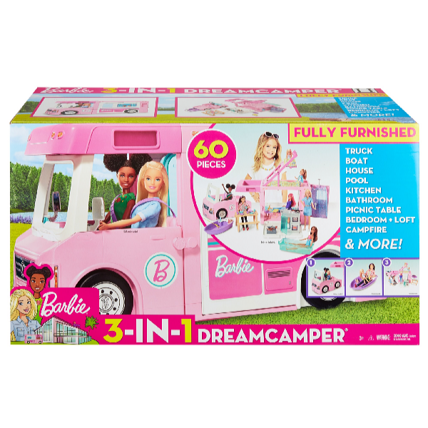 Mattel Barbie caravana de vis 3în1 Super Camper GHL93
