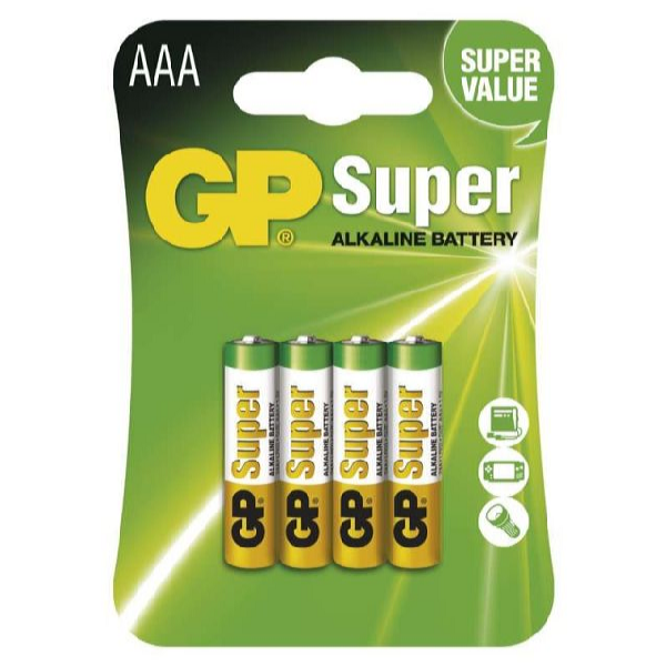 GP Batteries Baterie alcalină GP 1,5V AAA 4 buc