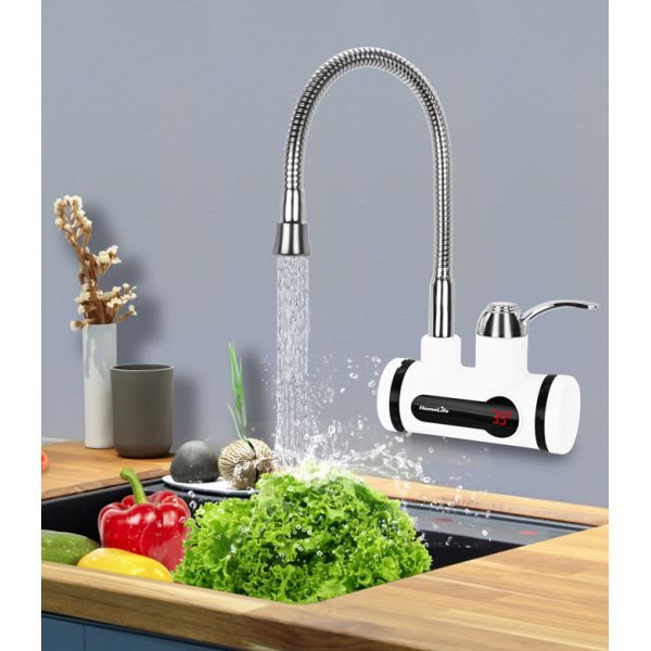 HomeLife Robinet electric cu încălzitor de apă WALL DIGITERM Flexi SDR-10C-3