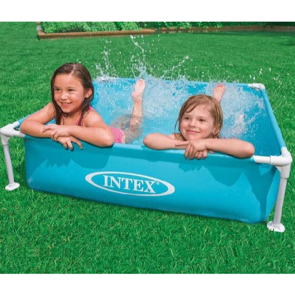 Intex Piscină Mini Frame pentru copii albastră 122 x 122 x 30 cm